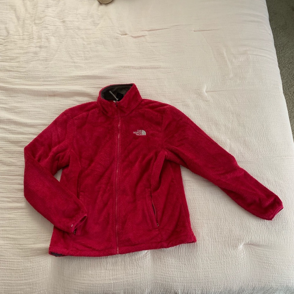 furry fuchsia fleece coat